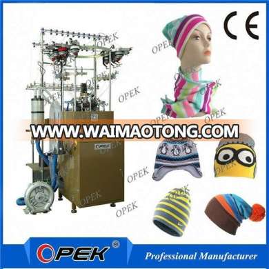 Computerized High Output Rib Beanie Cap Knitting Machine