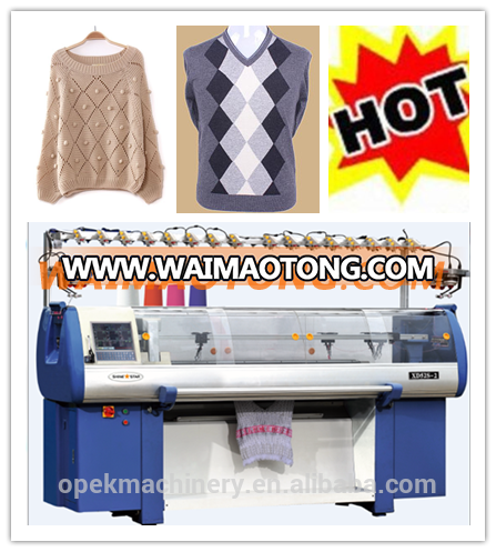 Fully jacquard sweater knitting machine